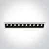 10x2W LED įleidžiamas šviestuvas, baltas, 3000K, 50902B/W/W