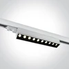 10x5W LED linijinis bėgelio šviestuvas, baltas, 3000K, 65024T/W/W