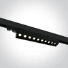10x5W LED linijinis bėgelio šviestuvas, juodas, 3000K, 65024T/B/W