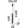 11,5W LED pakabinamas šviestuvas ULTRATHIN, žalvario sp., 3000K, 339740