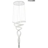115W LED pakabinamas šviestuvas WAVE CORDON 2B, chromo sp., 3000K