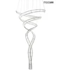 115W LED pakabinamas šviestuvas WAVE CORDON 2B, chromo sp., 3000K