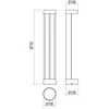 11,5W LED pastatomas lauko šviestuvas ZEUS, tamsiai rudas, 3000K, IP54, 90366