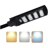 11W LED gatvės šviestuvas su saulės baterija URBI, juodas, 6500K, su judesio davikliu ir nuotol. valdymo pulteliu, IP54