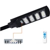 11W LED gatvės šviestuvas su saulės baterija URBI, juodas, 6500K, su judesio davikliu ir nuotol. valdymo pulteliu, IP54