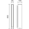 11W LED pastatomas lauko šviestuvas TWIN, rūdžių sp., 3000K, IP65, 9472