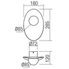 11W LED sieninis šviestuvas CODY, aukso sp., 3000K, 01-3287