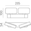 11W LED sieninis šviestuvas KANSAS, juodas, 3000K, dimeriuojamas, IP54, A2025200NDT