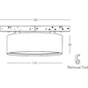 11W LED šviestuvas į magnetinę sistemą ZAMBELIS MAGNETIC 6MM, žalvario sp., 3000K, 25258