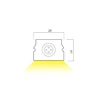 11W/m LED šviečiantis kabelis, montuojamas į XFORT bėgelį, 48V, 120LED/m, 3000K, IP65, 3m, FRT03WW OP
