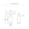 12,6W šviestuvas į magnetines sistemas FIT 50 48V, 2700K, juodas