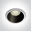 12W COB LED įleidžiamas šviestuvas, baltu korpusu, 4000K, 10112K/W/C