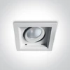 12W LED įleidžiamas pakreipiamas šviestuvas, baltas, 3000K, 51112H/W/W