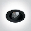12W LED įleidžiamas pakreipiamas šviestuvas, juodas, 3000K, 11112H/B/W