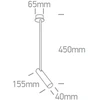 12W LED įleidžiamas pakreipiamas šviestuvas, baltas, 3000K, 11112RB/W/W