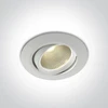 12W LED įleidžiamas, pakreipiamas šviestuvas, baltas, 3000/3500/4000K, dimeriuojamas, 11112/W/V