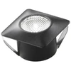 1,2W LED įleidžiamas šviestuvas ASSO, juodas, 3000K