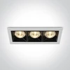 12W LED įleidžiamas šviestuvas, baltas, 3000K, 50306B/W/W