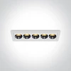 12W LED įleidžiamas šviestuvas, baltas, 3000K, 50012H/W/W