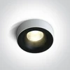 12W LED įleidžiamas šviestuvas, juodas, 3000K, 10112R/B/W