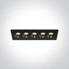 12W LED įleidžiamas šviestuvas, juodas, 3000K, 50012H/B/W