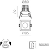 12W LED įleidžiamas šviestuvas MOVE, juodas, 2700/3000K, dimeriuojamas, IP44, E3984171NDP