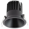 12W LED įleidžiamas šviestuvas XSPA, matinės juodos sp., 3000K, dimeriuojamas