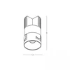 12W LED įleidžiamas/užglaistomas šviestuvas, juodas, 2700K, 25399-27