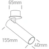 12W LED įleidžiamo montavimo pakreipiamas šviestuvas, juodas, 3000/3500/4000K, 11112RA/B/V