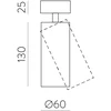 12W LED linijinės sistemos PIPE šviestuvas, baltas, 3000K, F3986000B