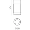 12W LED lubinis šviestuvas LUX, juodas, 2700K, dimeriuojamas, P3989090NNDT