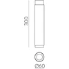 12W LED lubinis šviestuvas LUX, juodas, 4000K, dimeriuojamas, P3989011NNDT