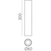 12W LED lubinis šviestuvas PIPE, baltas, 2700K, dimeriuojamas, P3986091BDT