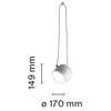 12W LED pakabinamas šviestuvas AIM SMALL, baltas, 2700K, dimeriuojamas
