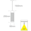 12W LED pakabinamas šviestuvas į magnetines sistemas ONELIGHT MINI/MIDI/MAXI, juodos/žalvario sp., 3000K, 42126BA/B/W