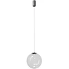 12W LED pakabinamas šviestuvas IRIDES, juodos sp./skaidrus, 2700K, 01-4089