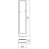 12W LED pastatomas lauko šviestuvas MIST, tamsiai pilkas, 3000K, IP54, 90245