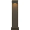 12W LED pastatomas lauko šviestuvas, tamsiai pilkas, 3000K, IP65, E418