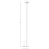 12W LED pastatomas šviestuvas, juodas, 3000K, 22065