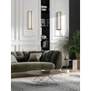 12W LED sieninis šviestuvas DIVA, sendinto aukso sp., 2700/3000K, dimeriuojamas, IP44, A3990072ODP