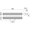 12W LED sieninis šviestuvas DIZZY, baltas, 3000/4000K, IP44, 01-3360
