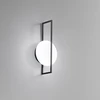 12W LED sieninis šviestuvas FOBOS, juodas, CCT