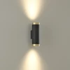 12W LED sieninis šviestuvas LUX, juodos/aukso sp., 2700K, dimeriuojamas, A3989190ONDP