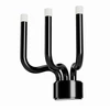 12W LED sieninis šviestuvas LUXOR, blizgios juodos sp., 3000K, dimeriuojamas, 01-3307