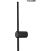 12W LED sieninis šviestuvas OMBRE 100, juodas, 3000K