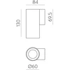 12W LED sieninis šviestuvas PIPE, baltas, 4000K, A3986010B