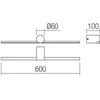 12W LED sieninis šviestuvas ROW, juodas, 4000K, IP44