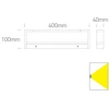 Sieninis šviestuvas 12W LED sieninis vonios šviestuvas, baltas, 3000K, IP44, 38112C/W/W