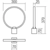 12W LED stalo šviestuvas ADO, juodas, 3000K, dimeriuojamas