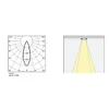 12W LED šviestuvas DARK LIGHT į magnetines sistemas INSIGHT, baltas, 3000K